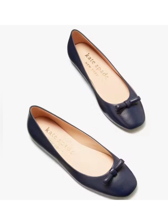kate spade Shoes - Final sale New Kate Spade Kiersten genuine leather ballet flats blazer blue colo